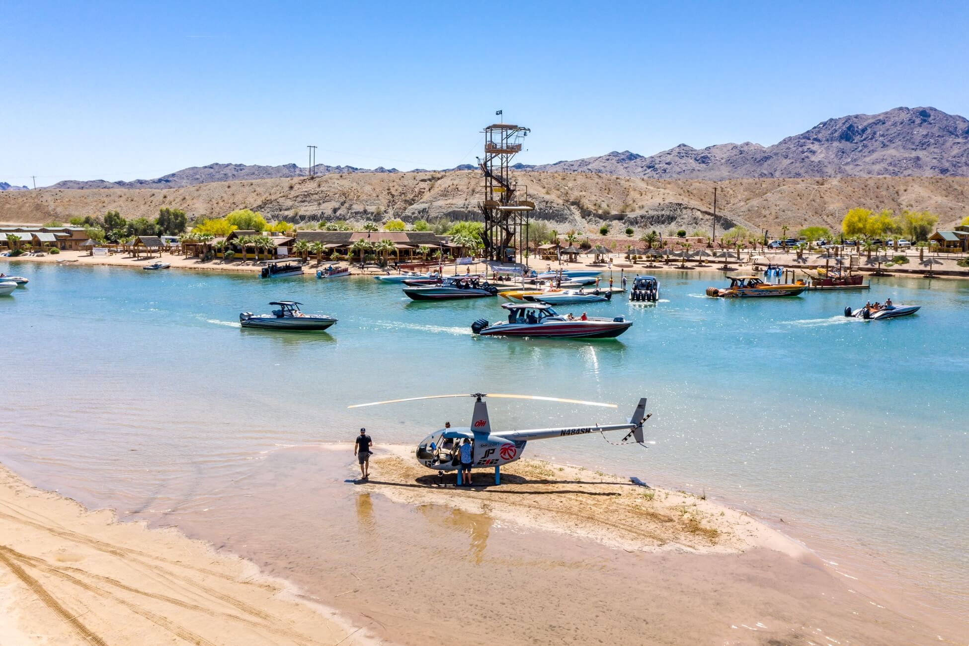 wide view of pirate cove